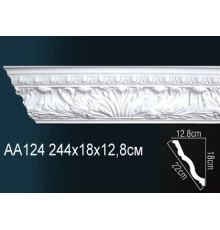 Карниз потолочный Perfect AA124 полиуретановый с рисунком AA124