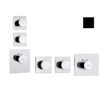 Внешняя часть термостата Bossini Outlets Z031203.073 HighFlow круглая ручка Черный матовый