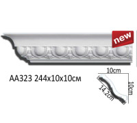 Карниз потолочный Perfect AA323 полиуретановый с рисунком AA323