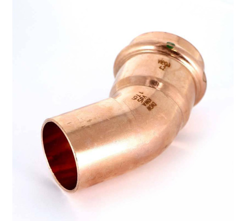 Угол-вставка 45° пресс Viega Profipress 42 мм медь 292546