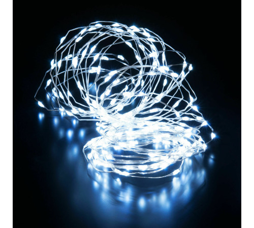 Гирлянда нить quotросаquot белый 10М IP20 400-009