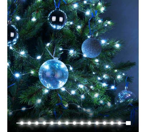 Гирлянда нить quotросаquot белый 10М IP20 400-009