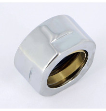 Соединитель для медной трубы Carlo Poletti 18 мм хром A58411B