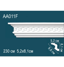 Карниз потолочный Perfect AA011F полиуретановый гибкий с орнаментом 80x50x2400 мм AA011F