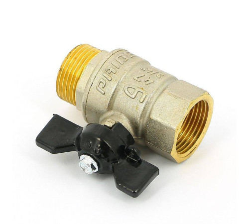 Кран шаровой для газа LD Pride 1/2 ВВ полнопроходной бабочка 47.350.15