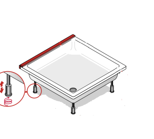 Ножки для душевого поддона Laufen 2.9555.7.000.000.1