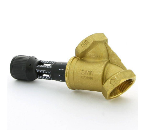 Клапан балансировочный ручной Cimberio CIM 747OT 2 ВВ с 2 ниппелями CIM 747OT N 2