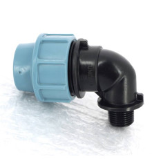 Угол обжимной для труб ПНД Unidelta 50х1 1/2 наружная резьба 1008051006