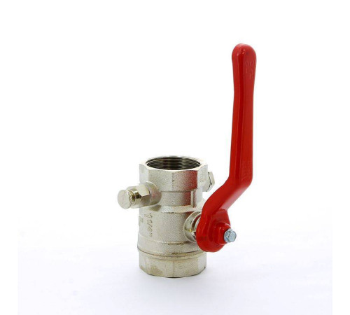 Кран шаровой Itap Ideal ВВ с заглушкой и дренажным вентилем рычаг 1 1/4 1150114