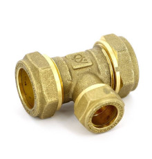 Тройник обжимной Tiemme 22х15х22 мм 1000020