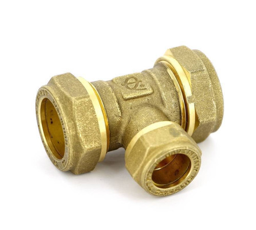 Тройник обжимной Tiemme 22х15х22 мм 1000020