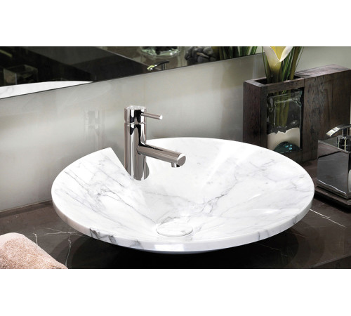 Смеситель для раковины BOSSINI OKI однорычажный высокий с донным клапаном черный матовый Z005303.073