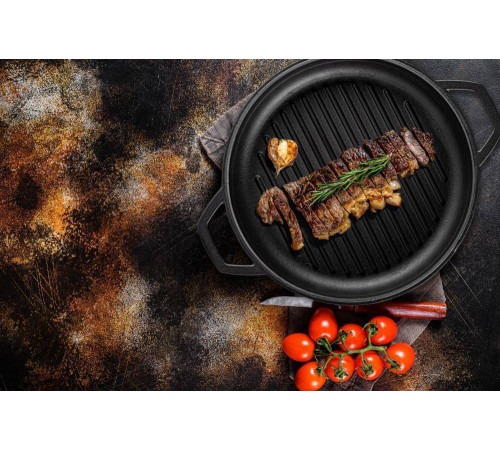 Сковорода с двумя ручками Hascevher KTV 16 см Black Mat A620016