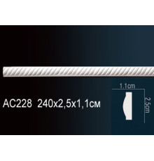 Молдинг полиуретановый Perfect AC228 с орнаментом 2000х100х25 мм AC228