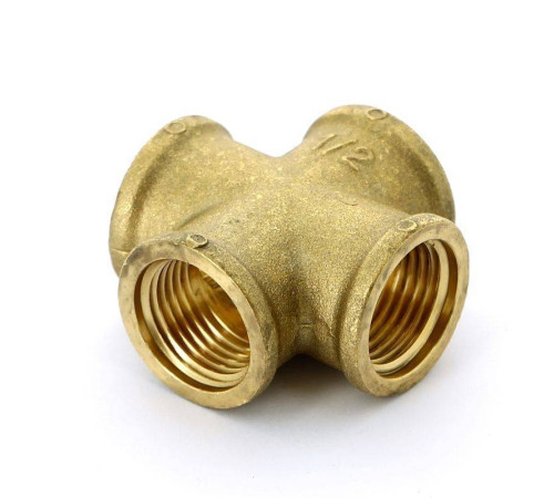 Крестовина латунная Uni-Fitt 1/2 ВР 619G2222