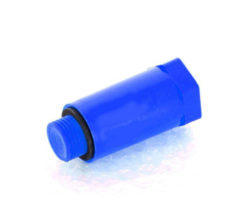 Заглушка монтажная Uni-Fitt 1/2 наружная резьба с кольцом O-Ring синяя 608B2001