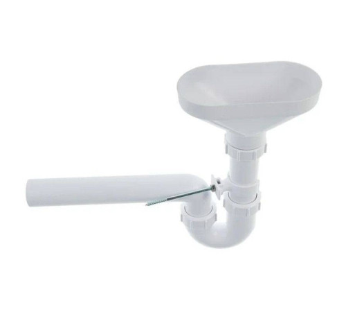 Сифон трубный McAlpine P-образный 1 1/2 х 40 мм с овальной воронкой HC740FUN