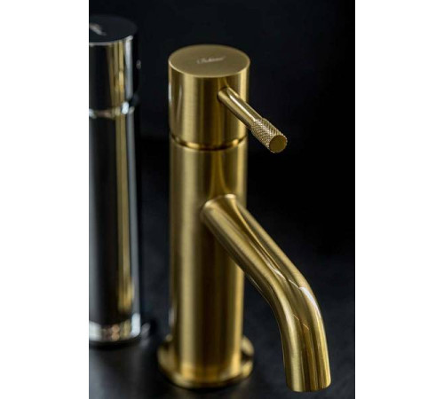 Смеситель для раковины Boheme Uno однорычажный золото матовое 461-MG