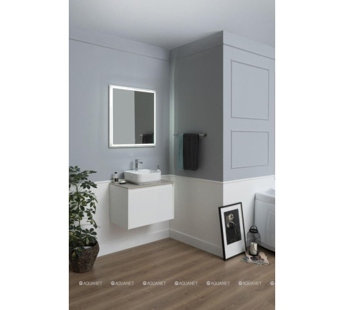 Тумба под раковину Aquanet Nova Lite 75 1+1 ящик белый глянец 00242275