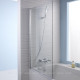 Душевая шторка на ванну Jacob Delafon Struktura 140x80 см профиль хром E6D042-GA