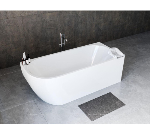 Ванна акриловая Aquanet Family Elegant B 1800x800 мм со сливом-переливом белый матовый 3806-N-MW