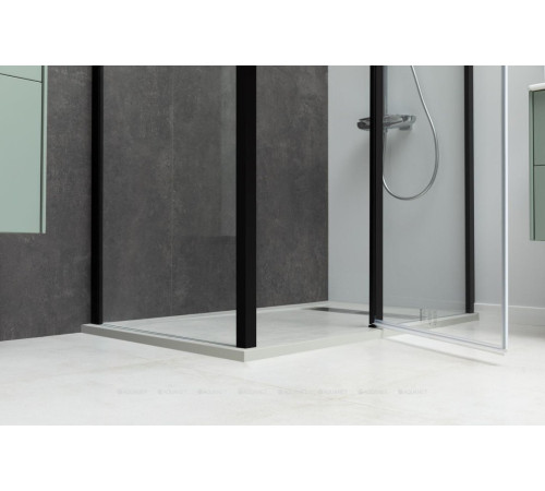 Душевое ограждение Allen Brau Priority 1400x800 мм браш черный 3.31012.BBA/3.31015.BBA