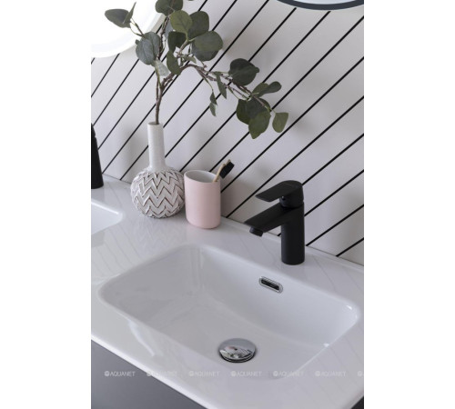 Комплект 1 Раковина-столешница Aquanet Flat 120 двойная 00254367