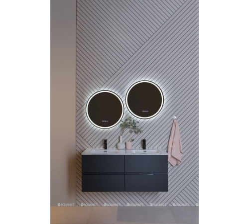 Комплект 1 Раковина-столешница Aquanet Flat 120 двойная 00254367