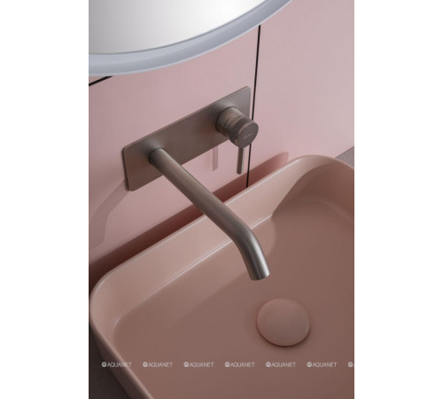 Смеситель для раковины встраиваемый Allen Brau Priority излив 195 мм брашированный никель 5.31003-BN