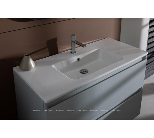 Раковина накладная Allen Brau FANTASY Flat 1015x465 мм с переливом белая 4.11014.20