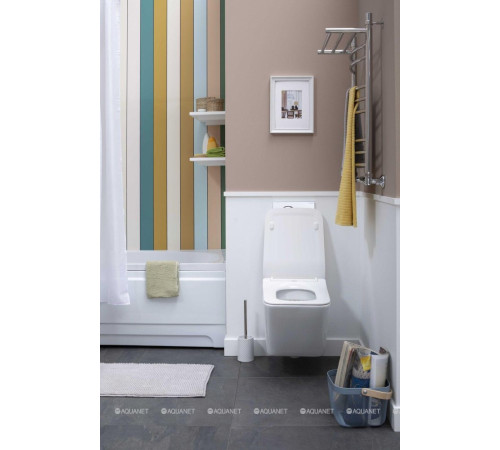 Унитаз подвесной Aquanet TAVR-W безободковый с сиденьем Soft Close 00211920