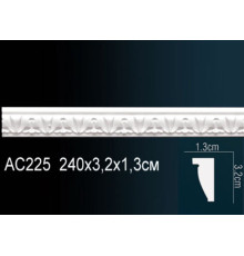 Молдинг полиуретановый Perfect AC225 с орнаментом 2000х78х20 мм AC225