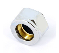 Соединитель обжимной Carlo Poletti 16 x M24x19 ВР хромированный для медных труб A33110B