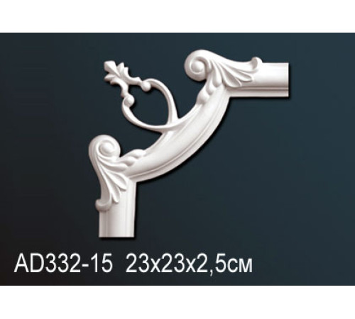 Угловой элемент для молдинга Perfect полиуретан AD332-15