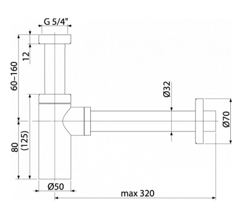 Сифон для раковины Boheme золото матовое 609-MG