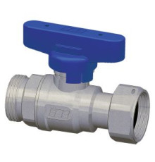 Кран шаровой FAR FS 3034 3/4 НР - накидная гайка бабочка синяя ручка FS 3034 34BC