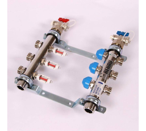 Коллекторная группа REHAU HKV-D 1 x 3/4 3 выхода 208031