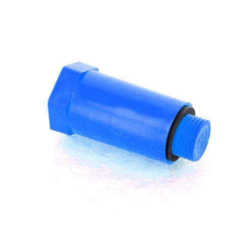 Заглушка монтажная Uni-Fitt 1/2 наружная резьба с кольцом O-Ring синяя 608B2001