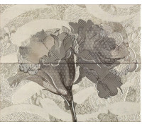 Панно Latina Ceramica Frades Conjunto Floral Gris комплект из 2 плиток 500х600 мм БП000007668