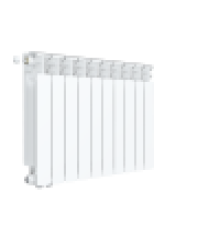 Радиатор биметаллический Rifar Base Ventil 500 10 секций правое подключение RAL 9016 rbvrp50010