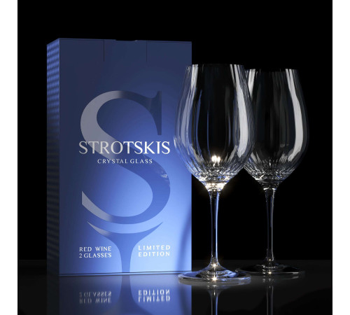 Хрустальные бокалы Strotskis Adajio, красное вино (2 шт.) 0601/2