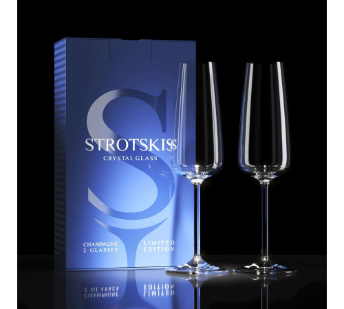 Хрустальные бокалы Strotskis Dionys, шампанское (2 шт.) 0303/2