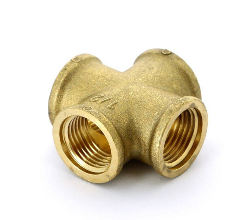 Крестовина латунная Uni-Fitt 1/2 ВР 619G2222