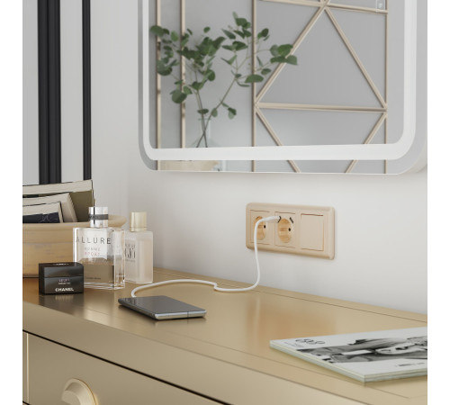 Клавиша для выключателя перекрестного (шампань рифленый) W1119010