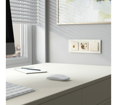 Клавиша для выключателя перекрестного (шампань рифленый) W1119010