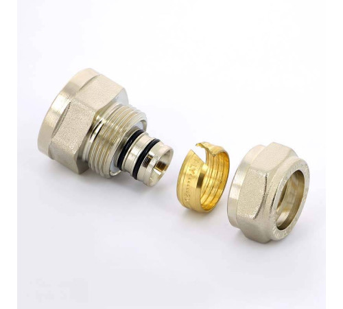 Муфта обжимная никелированная Uni-Fitt 20x3/4 ВР 661N7300