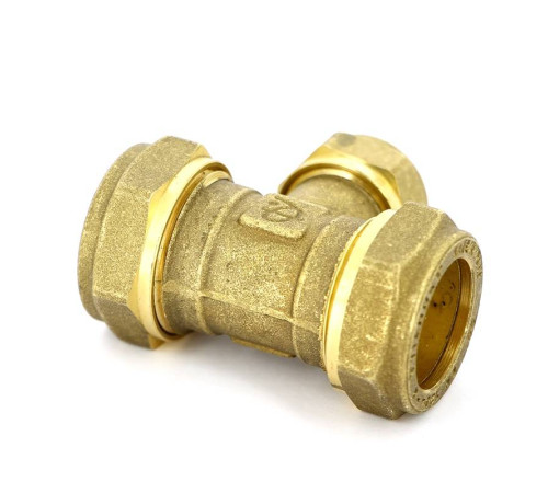 Тройник обжимной Tiemme 22х15х22 мм 1000020