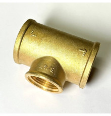 Тройник резьбовой переходной LD 1x3/4x1 ВВВ латунь LD.65.523.25x20x25