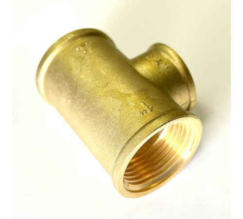 Тройник резьбовой переходной LD 1x3/4x1 ВВВ латунь LD.65.523.25x20x25