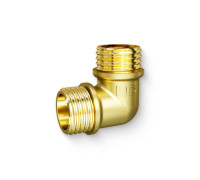 Угольник 90° LD Pride 1/2 НР/НР латунный LD.65.527.15